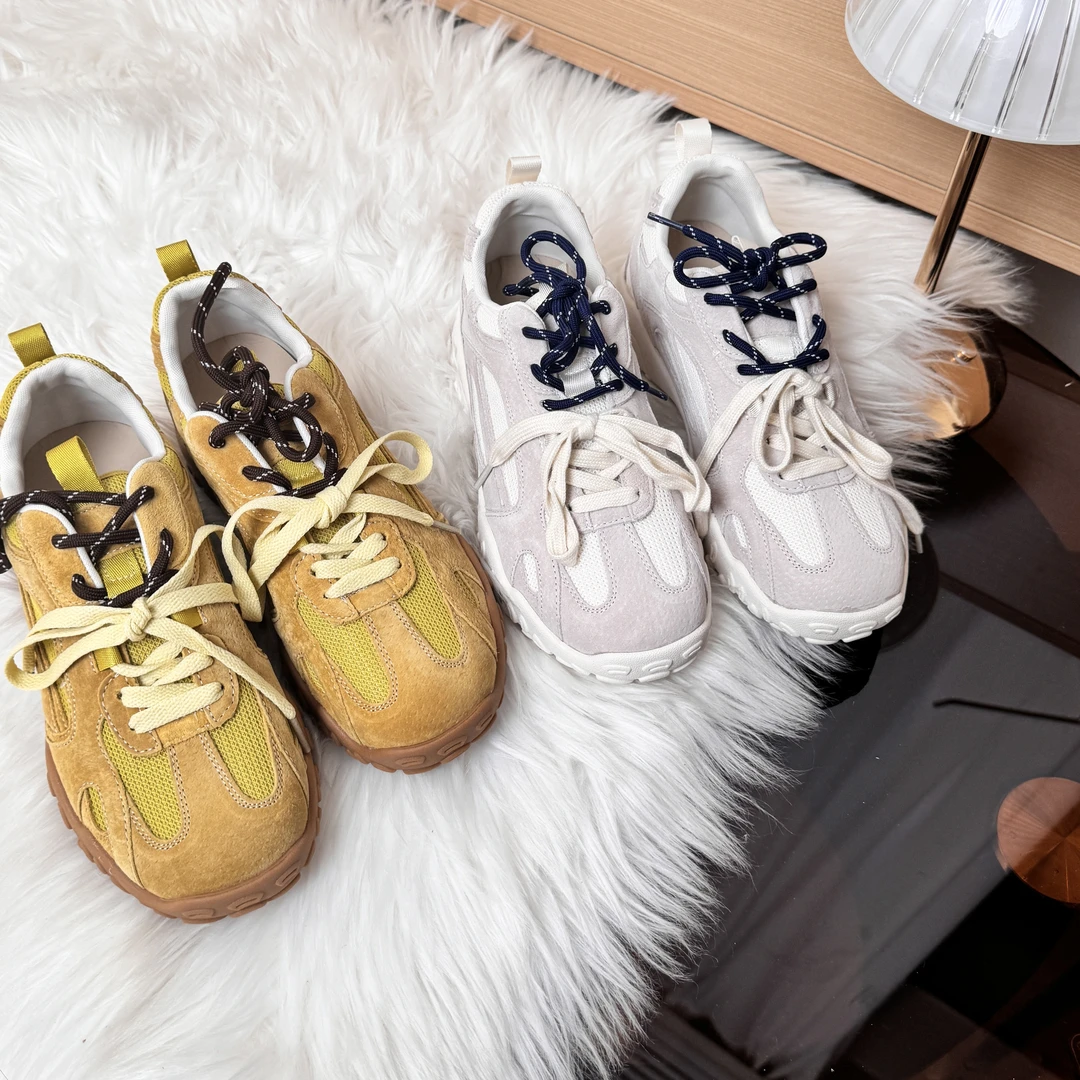 BLZ时尚百搭夏季软底复古厚底ins网面春季跑步X鞋