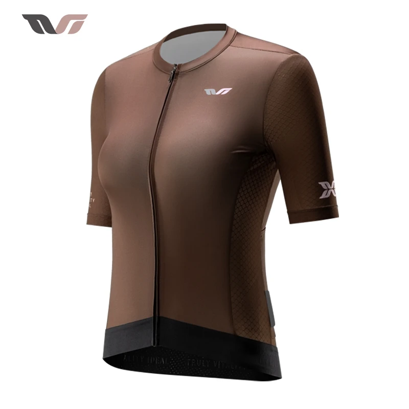 洛克兄弟TVI系列骑行服女款速干排汗短袖上衣公路自行车服春夏季