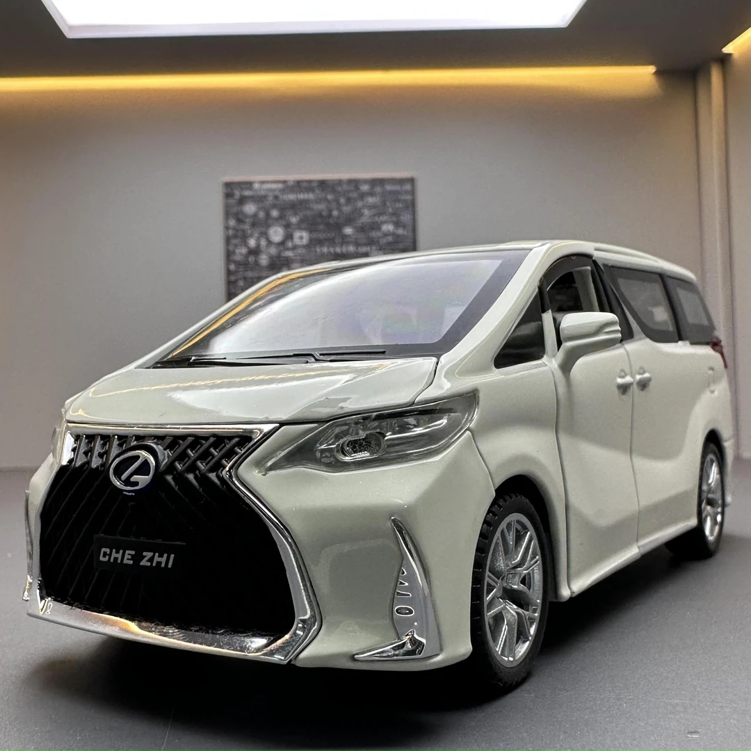 潮玩合金汽车模型1:32雷尔法M300H 收藏摆件声光开门玩具车商务车