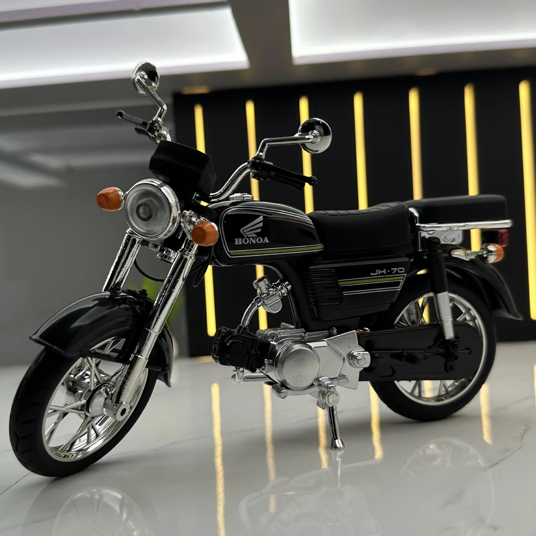 1：10 嘉陵70摩托车 合金车模型 复古经典 情怀机车 收藏摆件避震