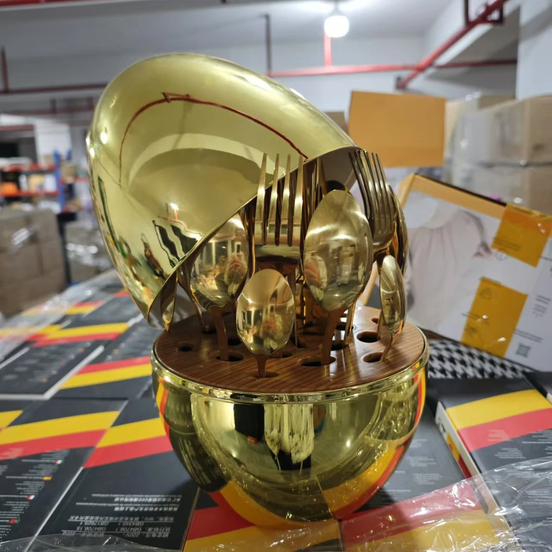 心境蛋ins豪华餐具蛋24件套A