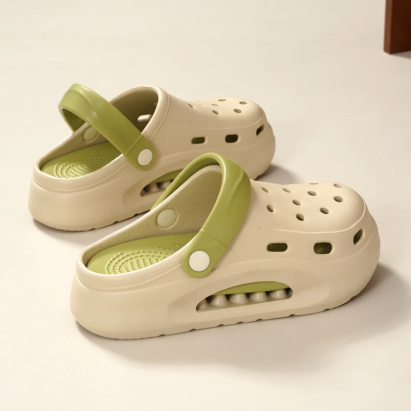 洞洞鞋女2024新款夏季外穿踩屎感增高厚底防滑时尚网红可爱沙滩鞋