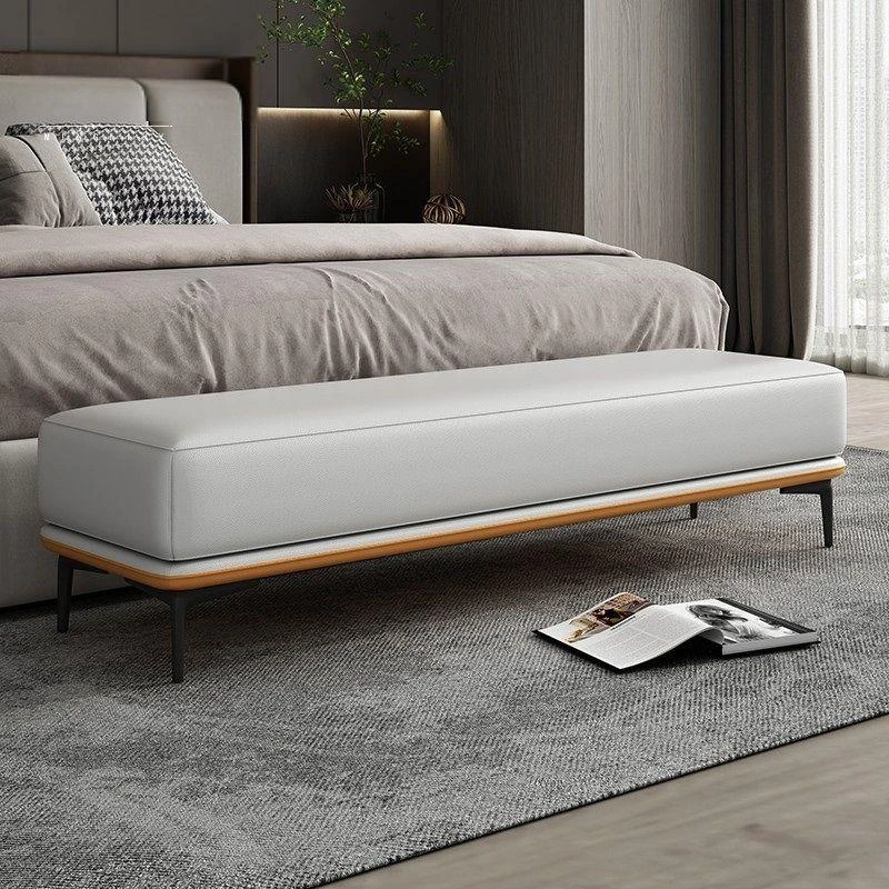 北欧换鞋凳家用门口轻奢长条凳穿鞋凳衣帽间长条沙发凳卧室床尾凳