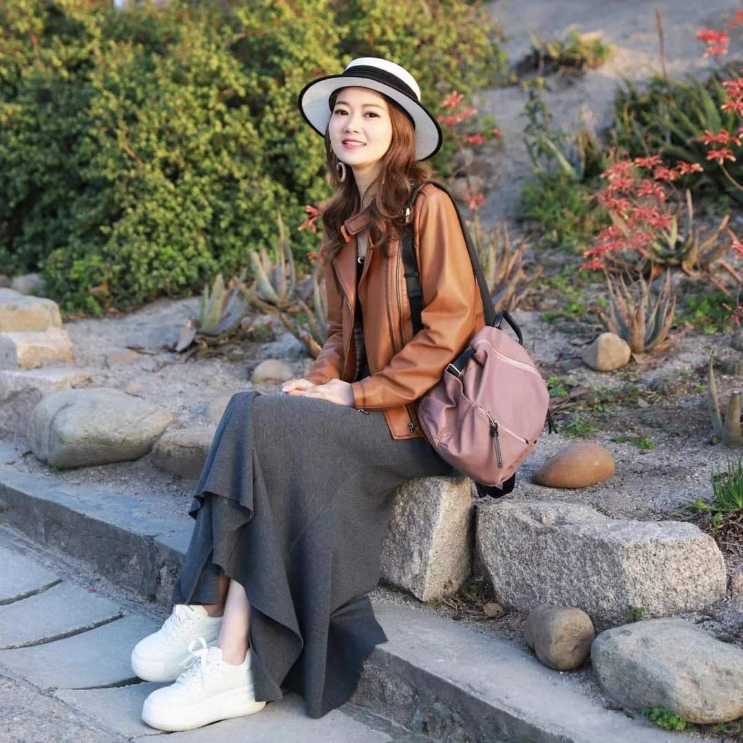 【哲思凡亲子装】灰色后下摆开叉包臀鱼尾裙半身裙分割阔腿收脚裤