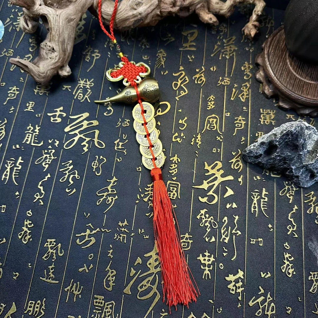 铜吊坠 【迦藏】龙虎山/葫芦铜钱挂件/多样性-03291