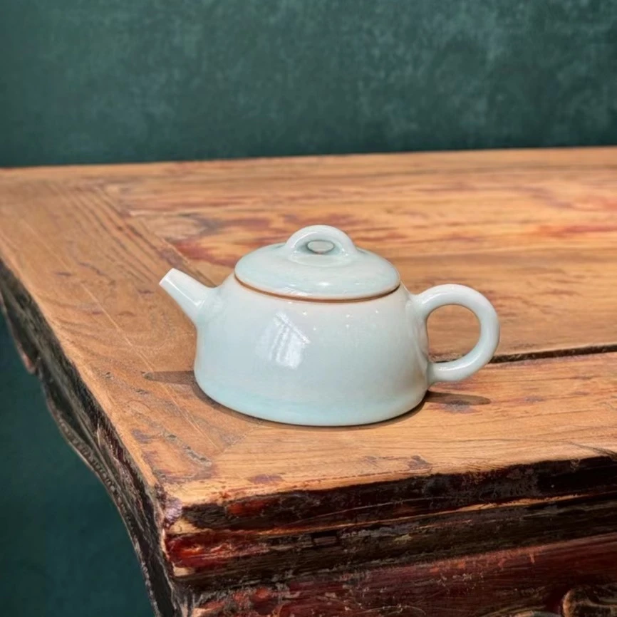 【阿闽】陈卫武 龙泉青瓷 粉青釉 泡茶壶 纯手工