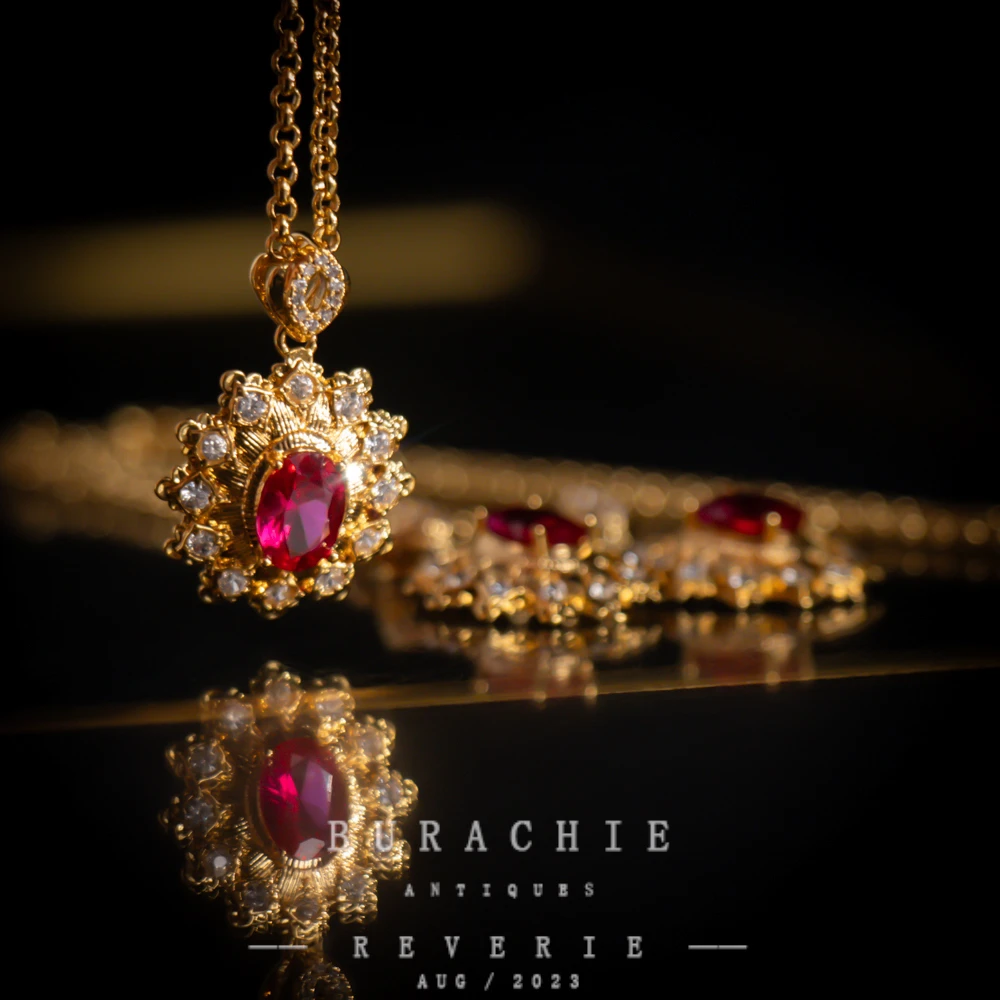 铜合金仿水晶项链 【6000】周年珍藏英｜经典原标克拉款CrownFrett