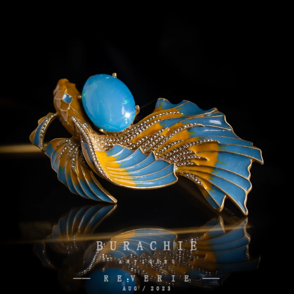 铜合金仿水晶胸针 【4837】周年珍藏英｜经典原标克拉款CrownFrett