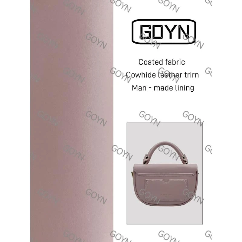 GOYN手工真皮女包甜甜手提粉色 0137