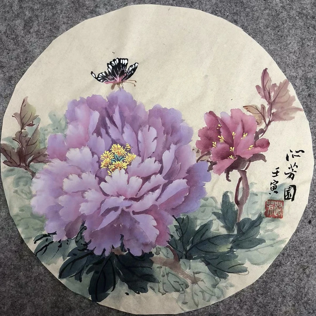 拈花一笑 蝶恋花 尺寸34cm