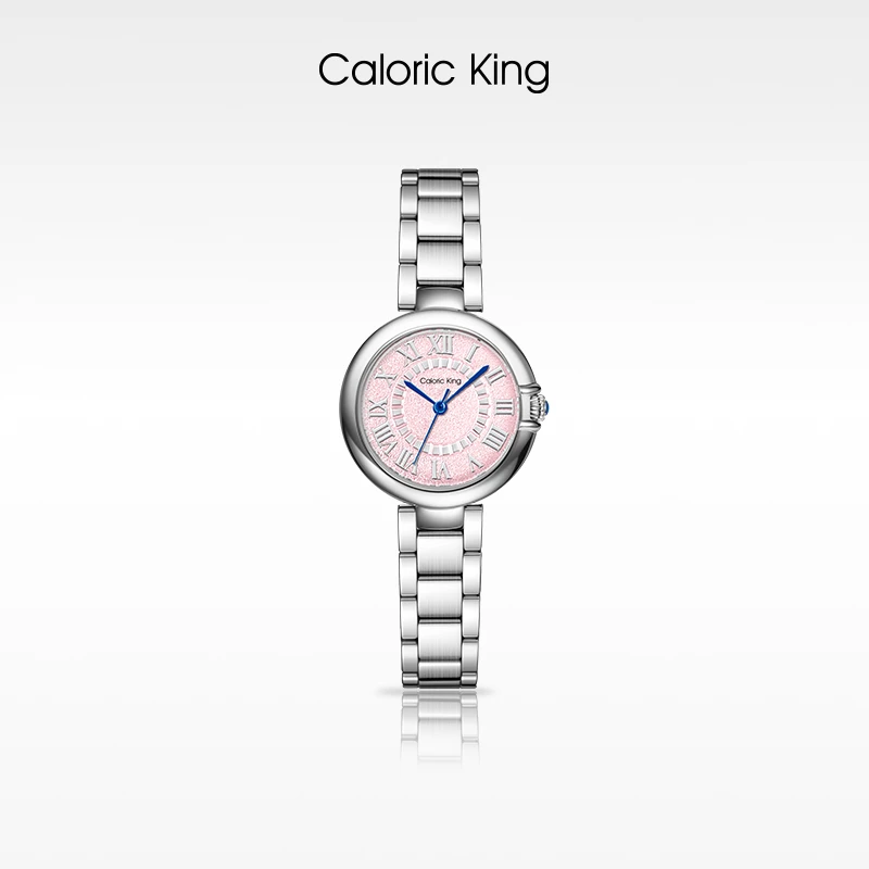 凯卡思Caloric King致简系列简约设计感钢带休闲女士手表