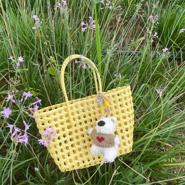 【空空包】大号马卡龙色系夏日镂空包手提包