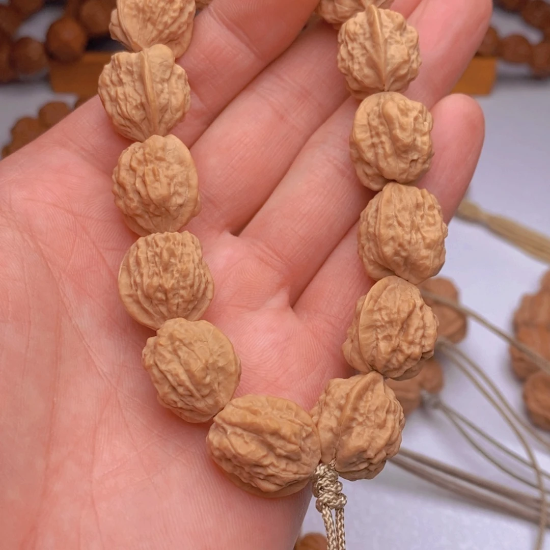 桃核手串矮桩蛤蟆头尺寸17