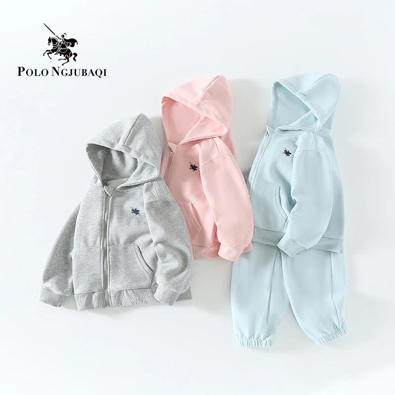 童装男女童套装春季新款韩版儿童个性休闲立体绣花立领套装