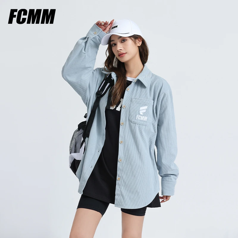 FCMM情侣新款衬衫复古灯芯绒梭织女款上衣休闲百搭外套FC-2798