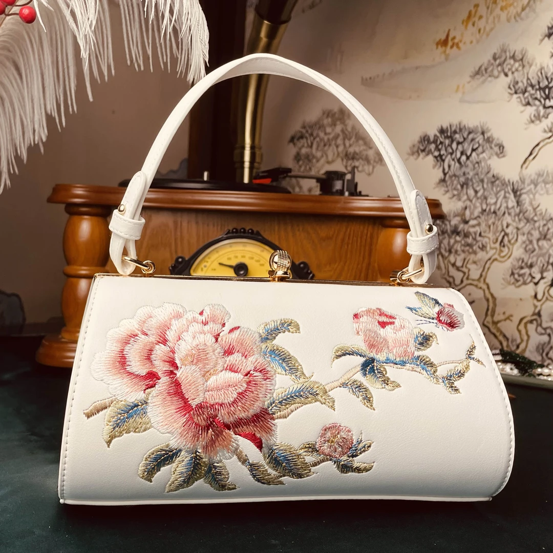 【特价商品50单】花好月圆旗袍国风手拎包单肩斜挎女包