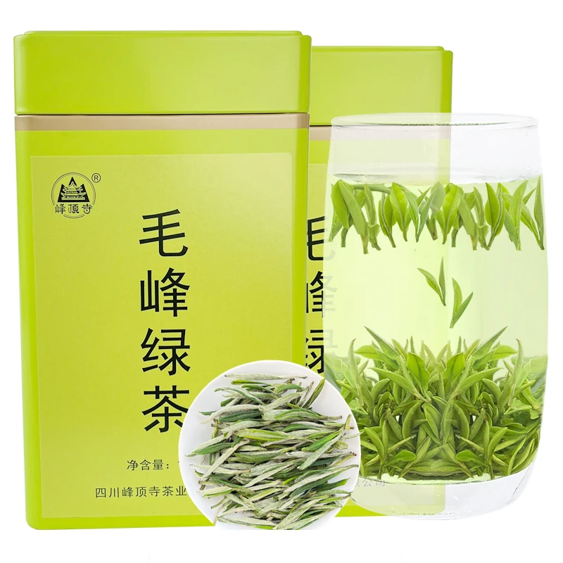 峰顶寺毛峰绿茶新茶特级四川明前高山早春嫩芽毛尖茶叶250g