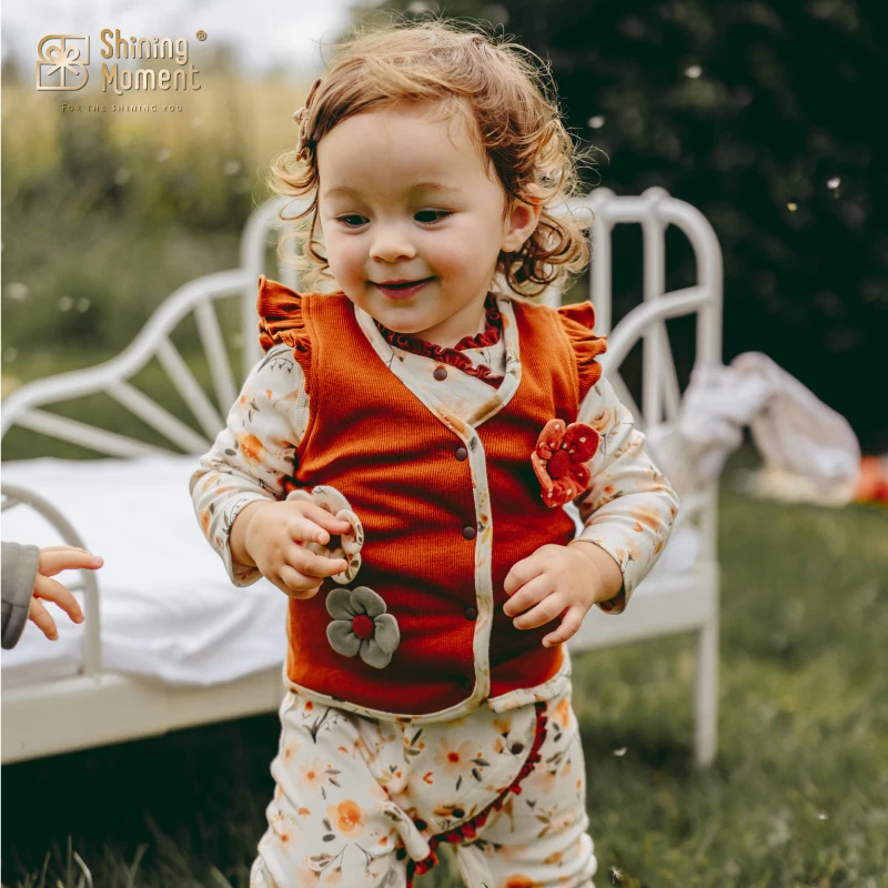 [205]婴儿马甲秋冬款宝宝卡通印花无袖新生儿背心春秋保暖