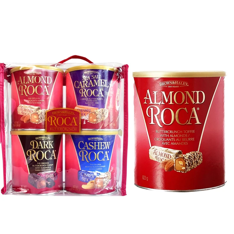 美国进口ROCA乐家杏仁糖扁桃仁巧克力太妃糖年货糖果新年礼物