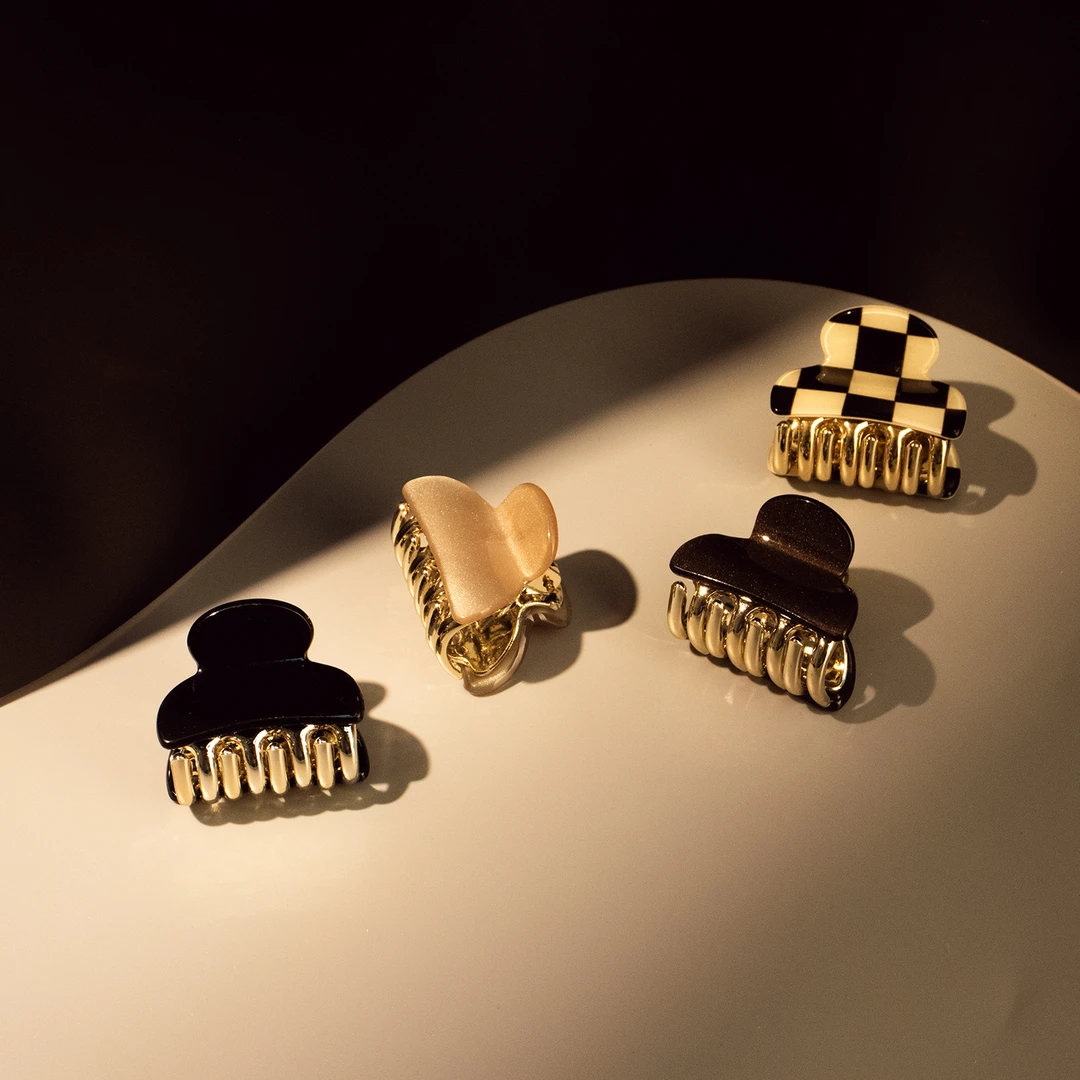 【新粉福利】（四只装）经典醋酸小抓夹#0292