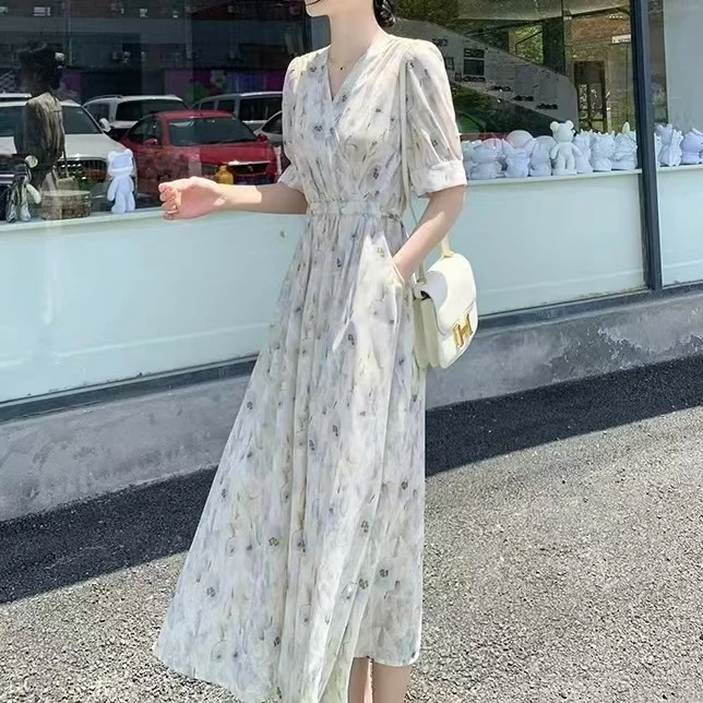 花姐推荐771-780温柔收腰显瘦连衣裙