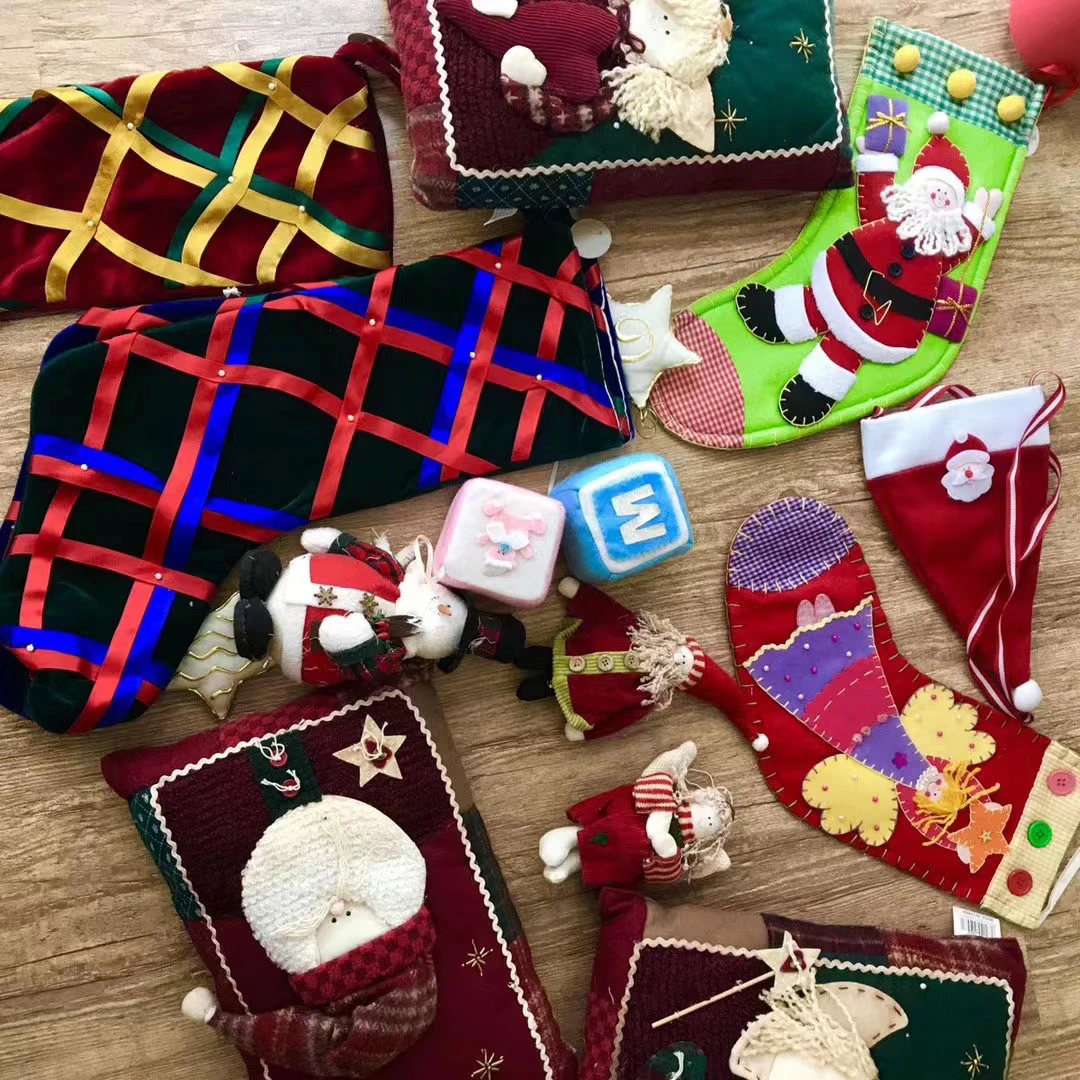 19-89装饰礼品圣诞袜挂件圣诞娃娃抱枕圣诞树裙挂饰圣诞公仔摆件