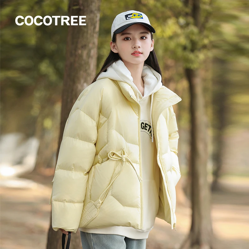 COCOTREE女大童冬季新款立领羽绒服甜美可爱学生中国风