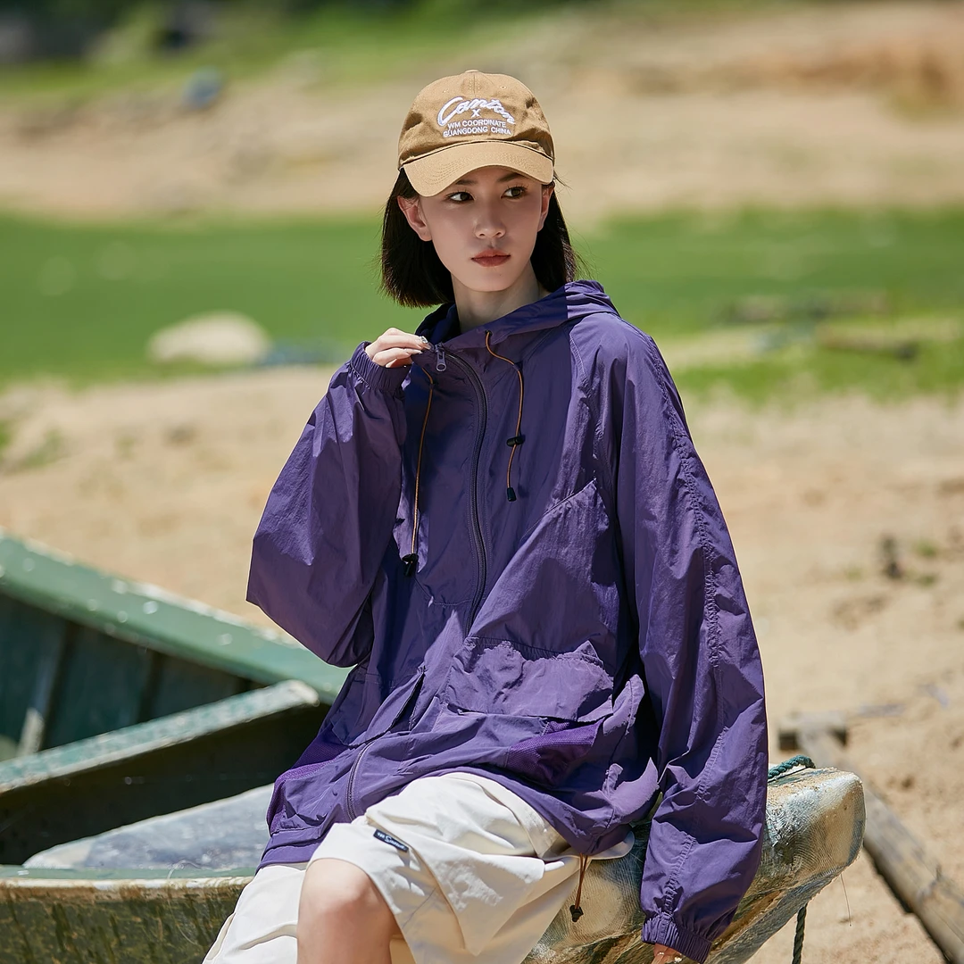 夏季工装皮肤衣三防面料连帽防晒服户外防晒服