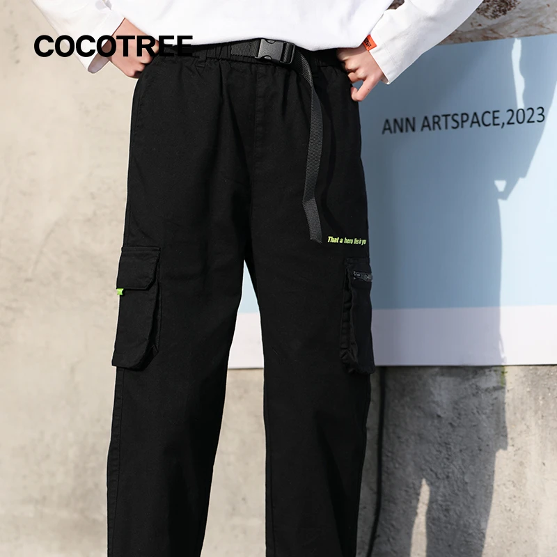 #1106棵棵树青少年装春夏学生女童长裤束脚裤休闲裤工装裤