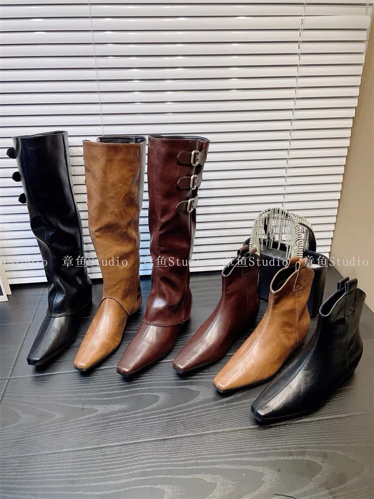 两穿长靴秋冬季新款两穿长短靴