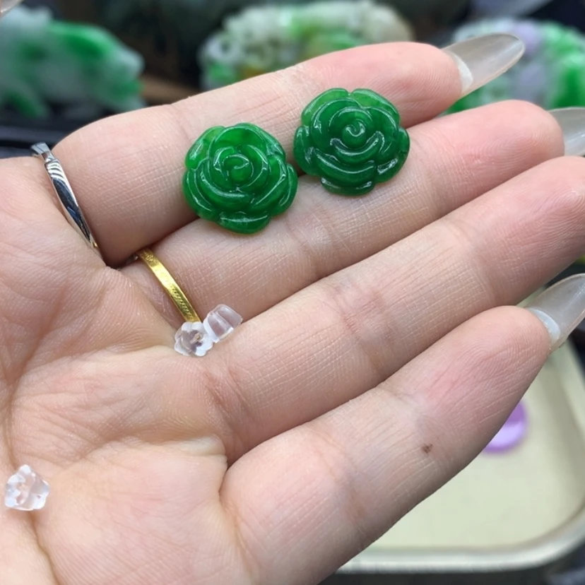 【闪购商品】翡翠耳饰未镶嵌吊坠