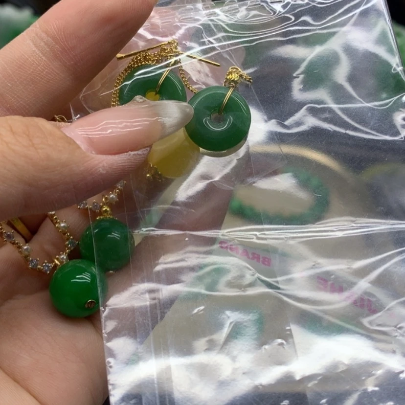 【闪购商品】翡翠耳饰未镶嵌吊坠