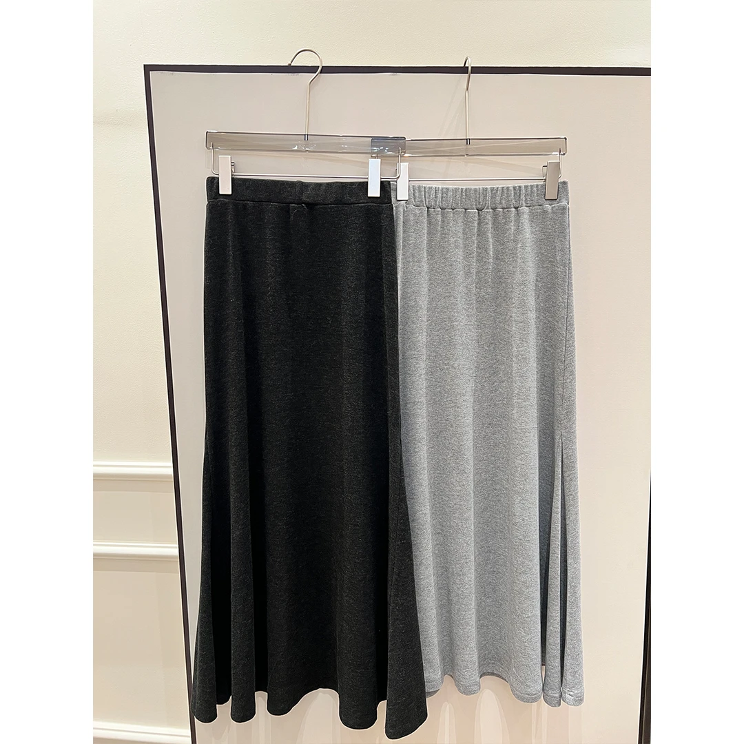 崔与熙/CUIXI【艺术学姐】显瘦高腰时尚休闲百搭针织半身裙气质打底