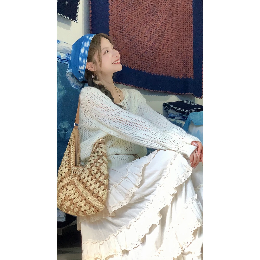 崔与熙CUIXI【独克宗】蛋糕裙半身裙搭配针织衫早秋新款套装