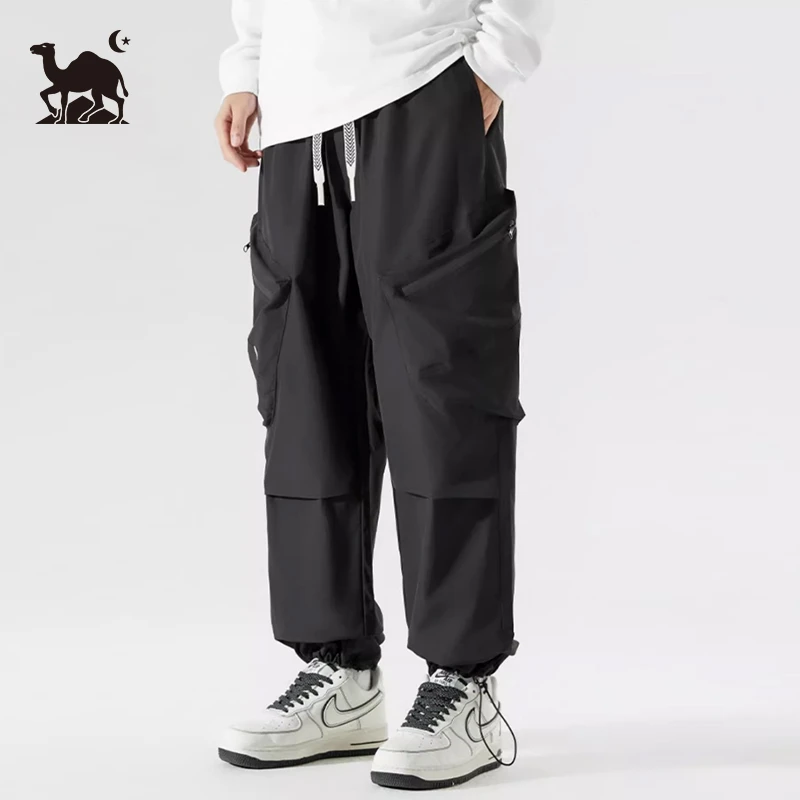 东方骆驼山系户外休闲裤男潮流运动薄款春夏新品宽松束脚运动夏季