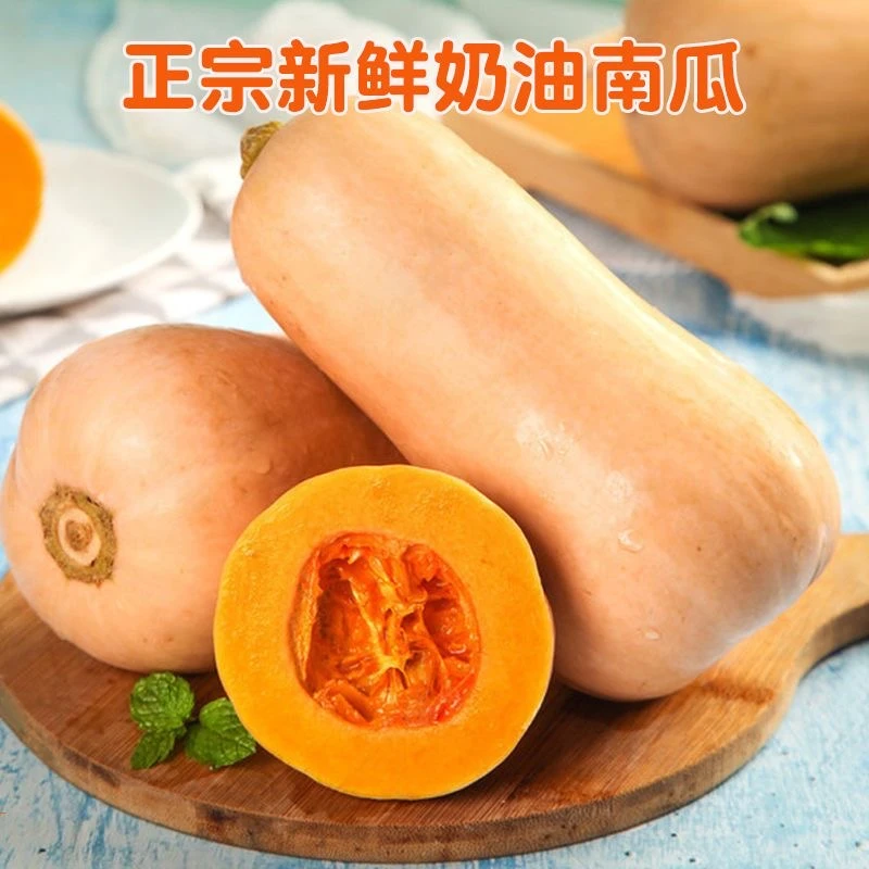 奶油南瓜新鲜5斤装陕西秦岭老南瓜软糯香甜小南瓜宝宝辅食蔬菜