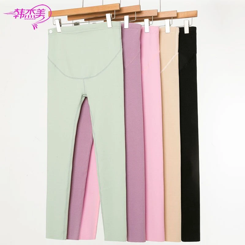 德绒孕妇保暖高腰加厚加绒腰围可调怀孕期托腹大码打底秋裤睡裤