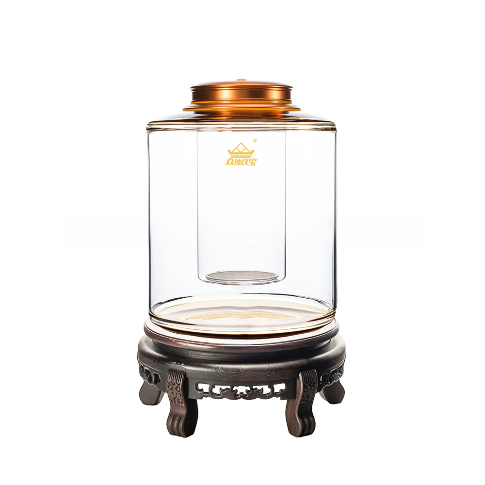 15L2个超大容量高硼硅玻璃泡酒仪器加厚家用透明自酿