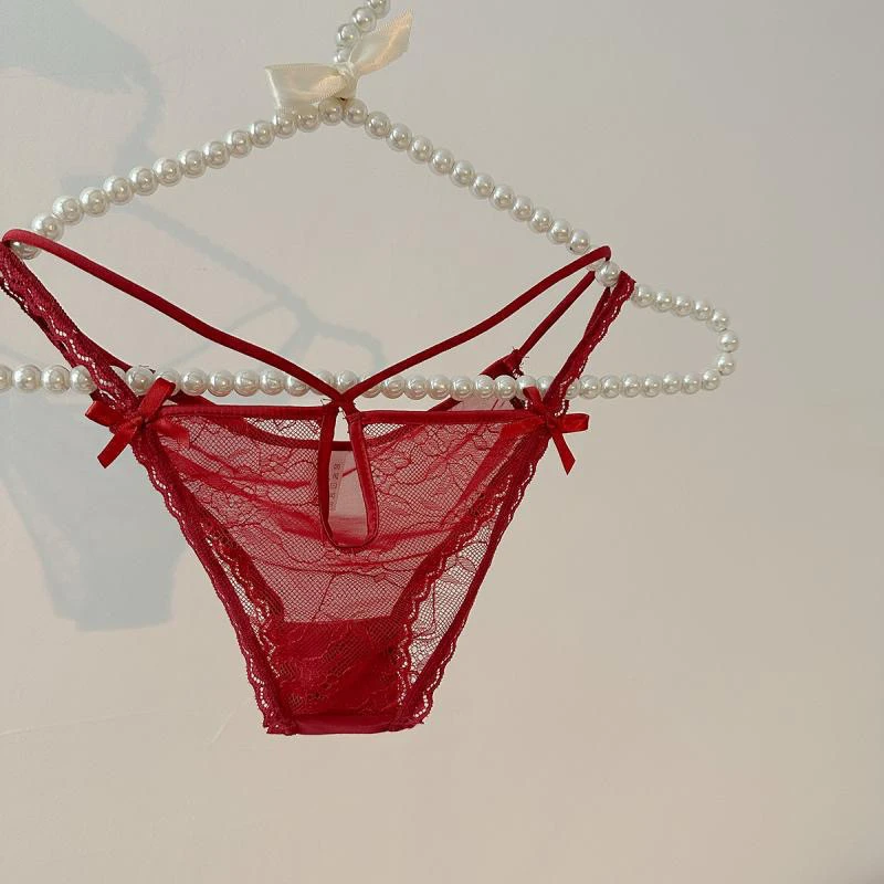 主播同款低腰纯欲浪漫蕾丝棉裆内裤