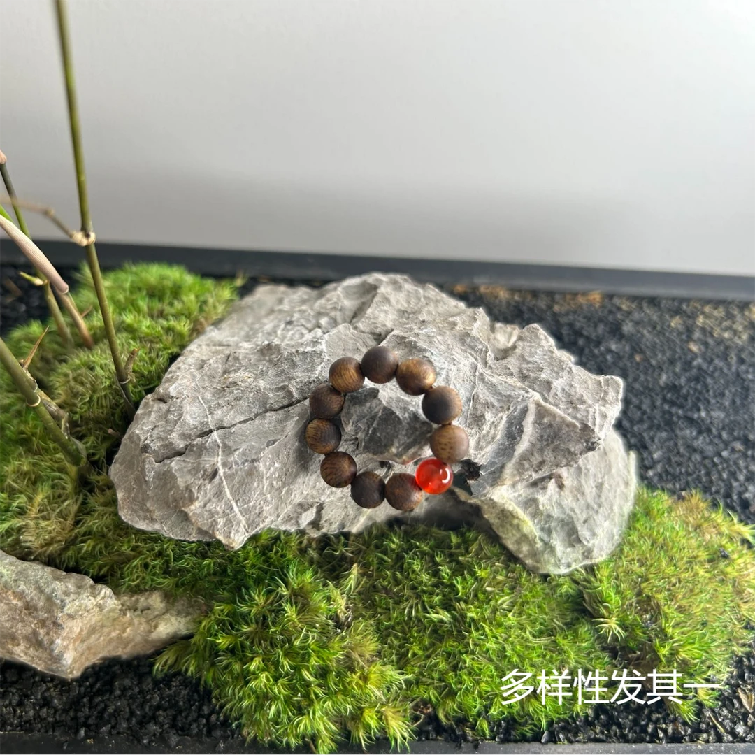 柒月严选沉香—越南芽庄棋楠沉香，沉香戒指6mm，多样性发其一