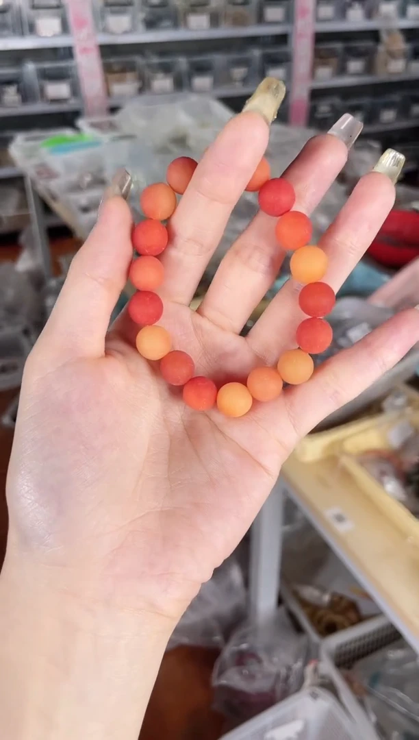 【闪购商品】菩提根/象牙果手串去皮油桃飘花圆珠菩提根手串