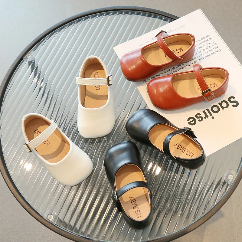 21-30儿童皮鞋韩版童鞋女童简约公主鞋23春季新款单鞋女宝鞋V719