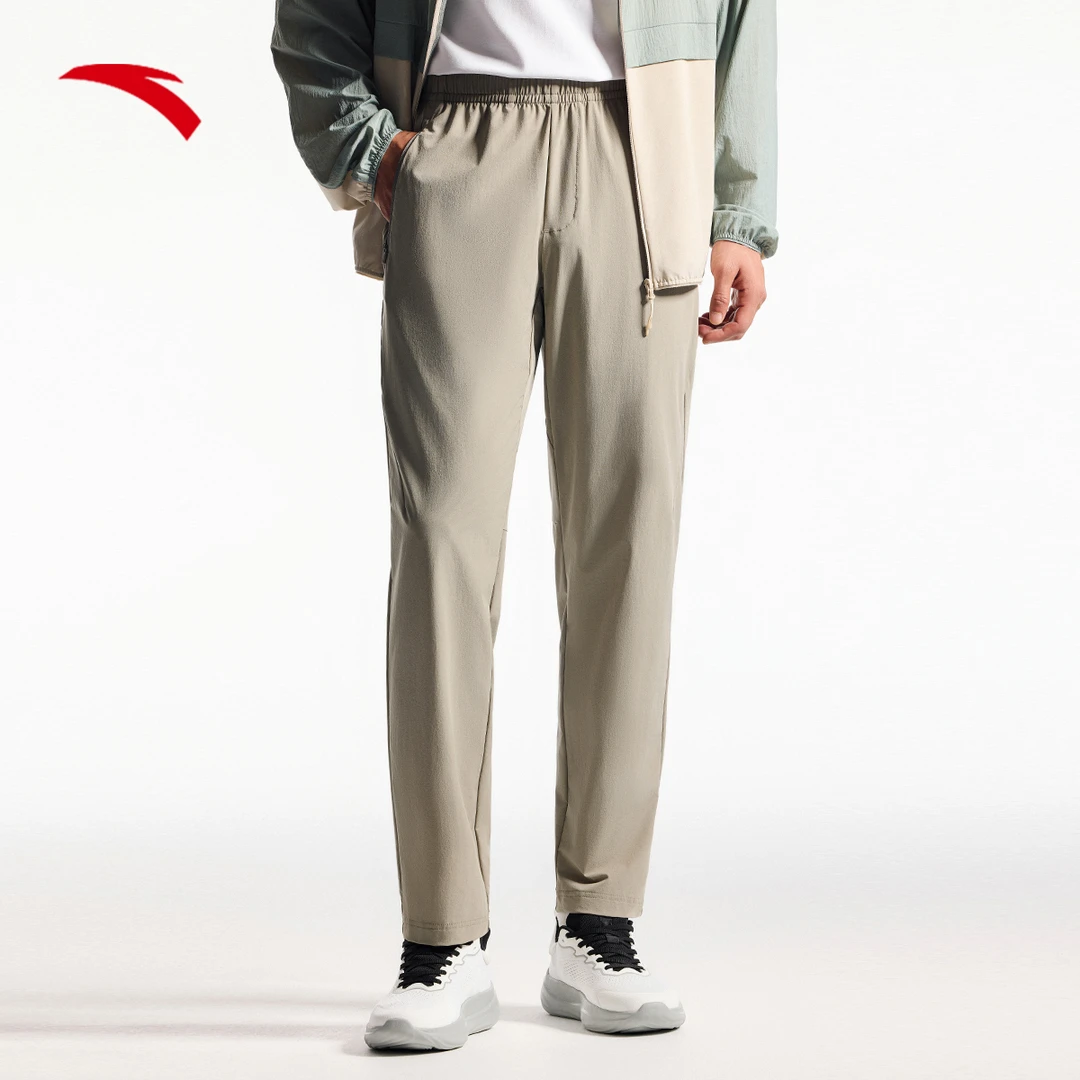 安踏综训型动裤秋冬款运动通勤男子梭织运动通勤长裤