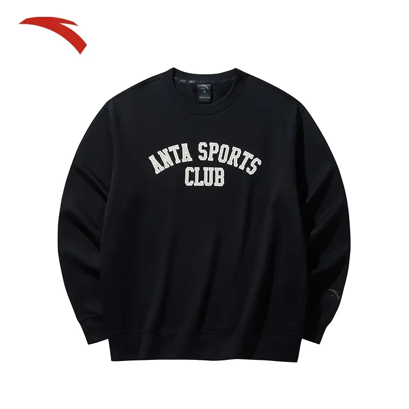 安踏美式卫衣男女款秋季加绒套头衫潮流百搭休闲152448706S/N