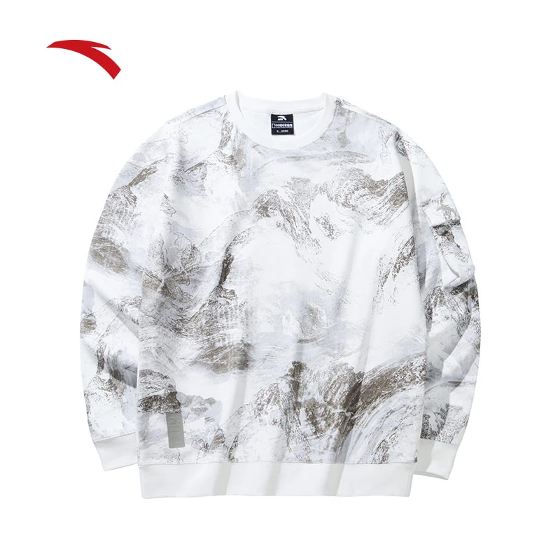 安踏×中国国家地理联名运动卫衣男装春季新款户外