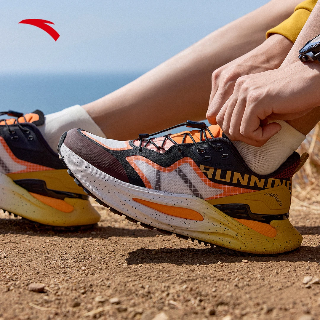 安踏usdc轻量舒适网面减震跑步鞋男夏季耐磨轻便户外徒步运动跑鞋