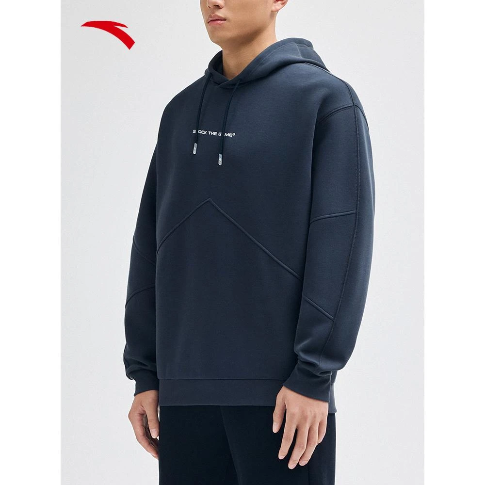 【安踏服饰】动型科技连帽卫衣男秋新款宽松运动休闲上衣/152331733
