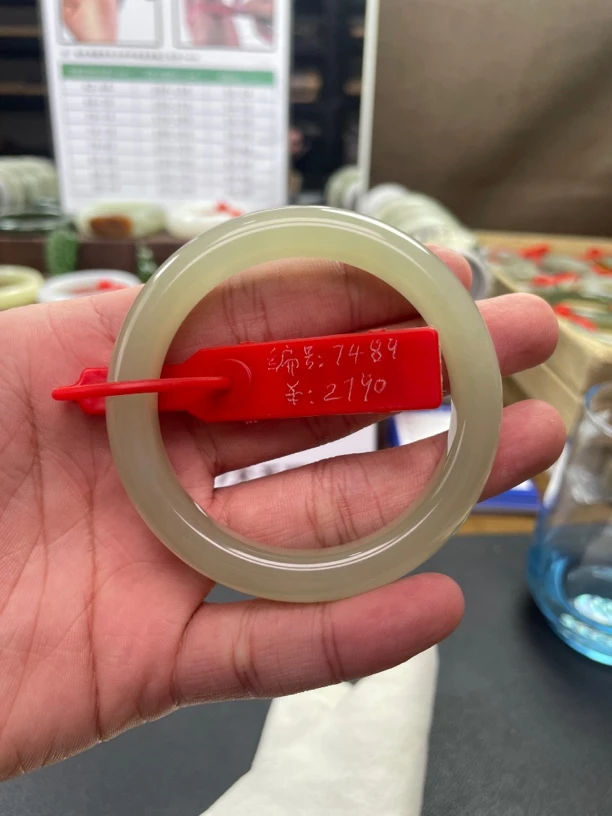 和田玉青海料7489