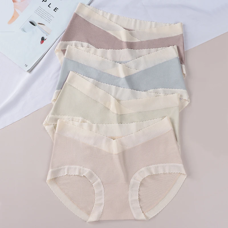 孕妇低腰内裤纯色孕早期中后期怀孕期专用大码抑菌舒适托腹三角裤