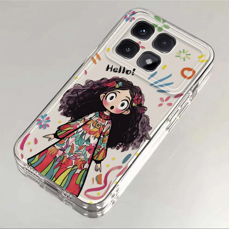 小米红米K70至尊版网红多巴胺女孩透明手机壳卡通高颜值软硅胶保